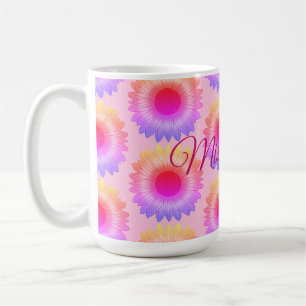 De Café Caneca Rosa Girassol