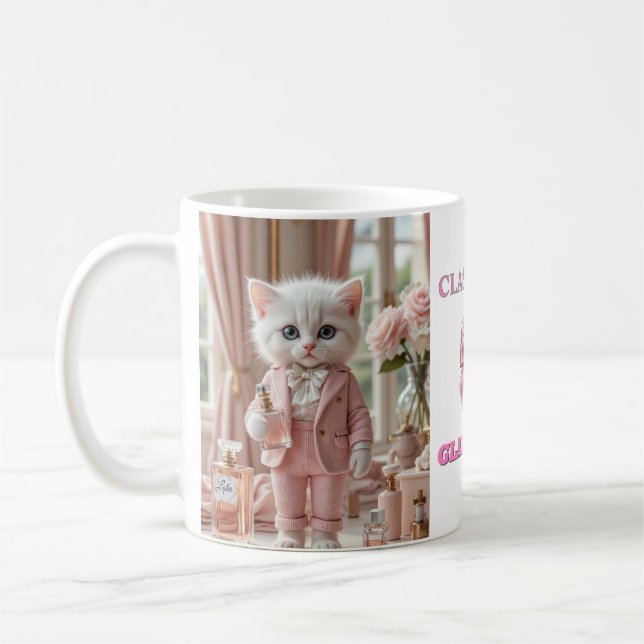 De Café Caneca Rosa - Glam Meow Lola (Esquerda)