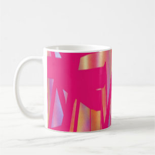 De Café Caneca Rosa Quente