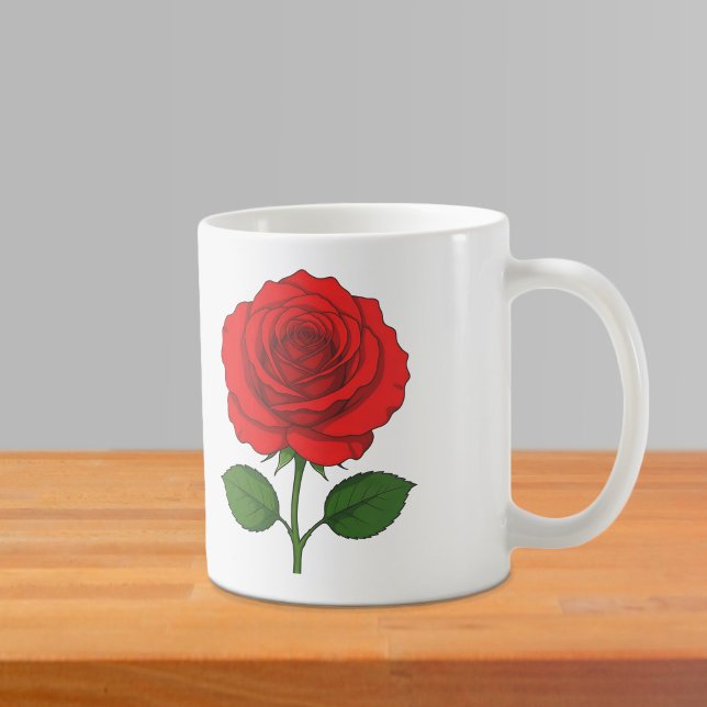 De Café Caneca Rosa Vermelha (Criador carregado)