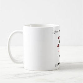 De Café Caneca Rosa Vermelha com Espinhos