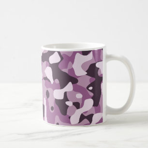 De Café Caneca roxa da camuflagem