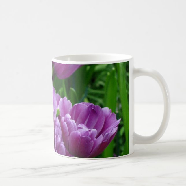 De Café Caneca roxa da tulipa (Direita)