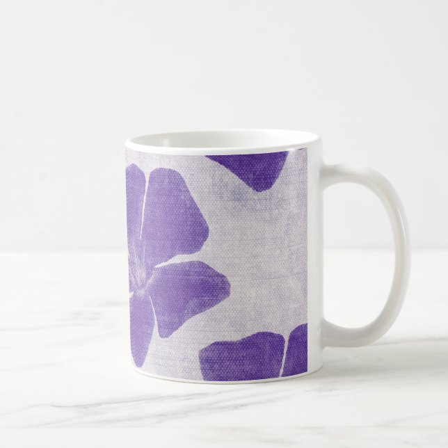De Café Caneca roxa das flores (Direita)