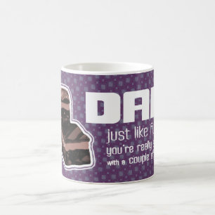 De Café Caneca roxa escura do divertimento do fudge do pai