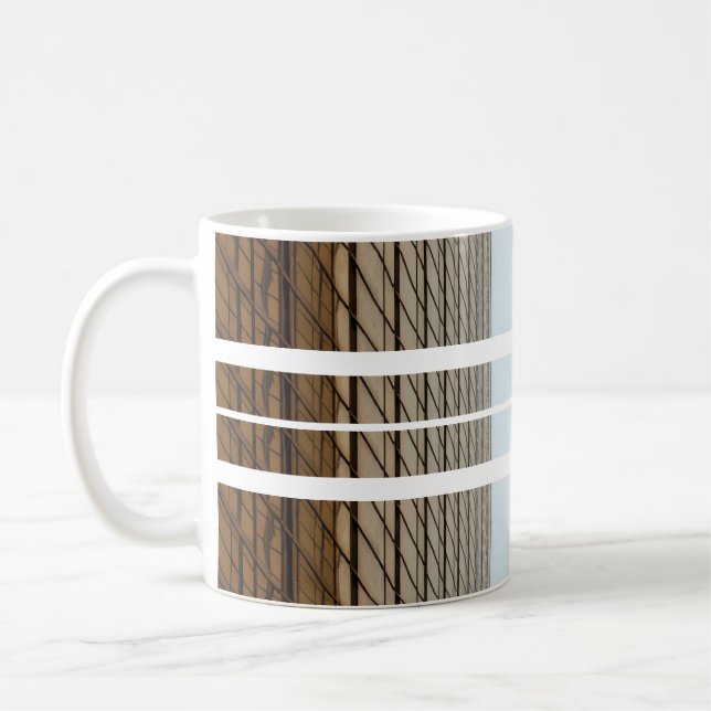 De Café Caneca Rustic Woodstripe (Esquerda)