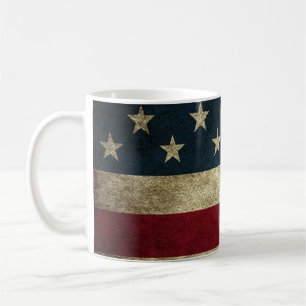 De Café Caneca Rústica Patriótica Bandeira Americana