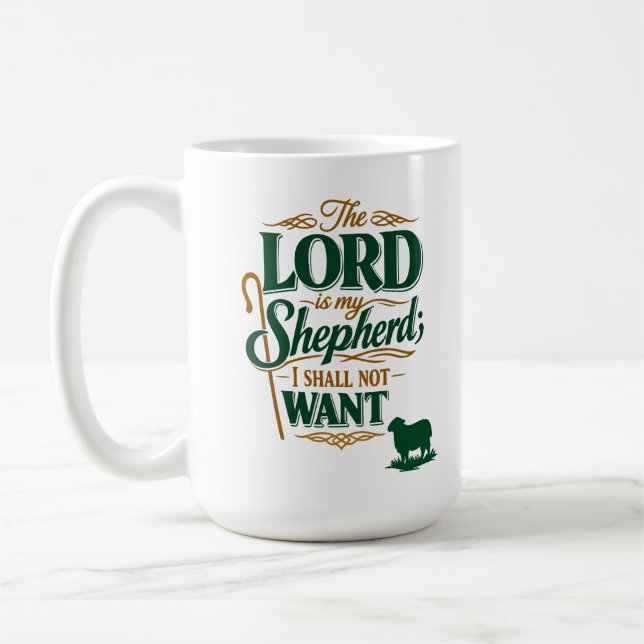 De Café Caneca Salmo 23 O Senhor é Meu Pastor (Esquerda)