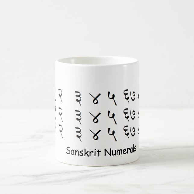 De Café Caneca sânscrito dos numerais (Centro)