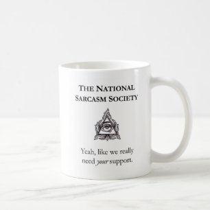 De Café Caneca sarcástica - sociedade nacional do sarcasm