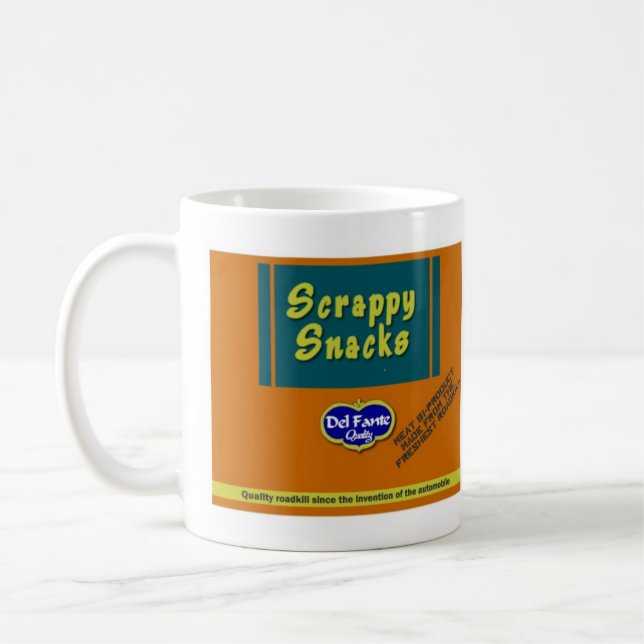 De Café Caneca Scrappy da etiqueta do petisco (Esquerda)