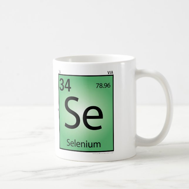 De Café Caneca (Se) do elemento do selênio (Direita)