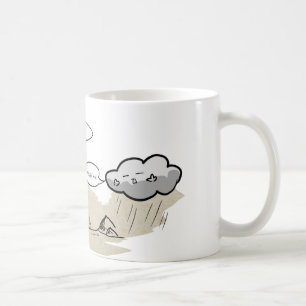De Café Caneca seca do humor da nuvem