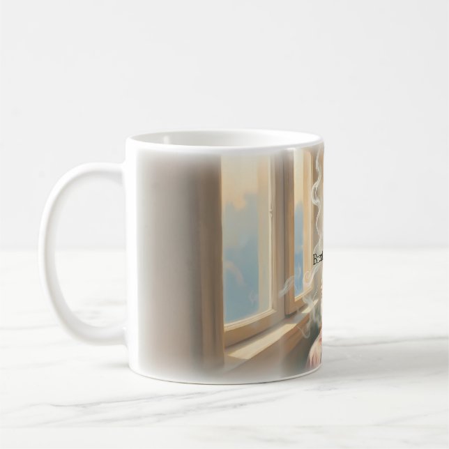 De Café Caneca Serenidade da Janela Respirar Calmo (Esquerda)