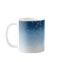 Caneca Serenidade Gradiente Azul Estrelado