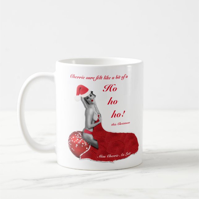 De Café Caneca "sexy" engraçada do Natal da novidade da (Esquerda)