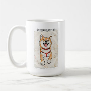 De Café Caneca Shiba Inu Sem Pensamentos, Apenas Vibrações
