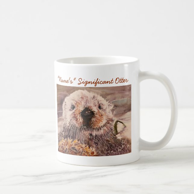 De Café Caneca significativa da lontra do dia dos (Direita)