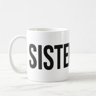 De Café Caneca SISTERHOOD Wordmark Preta