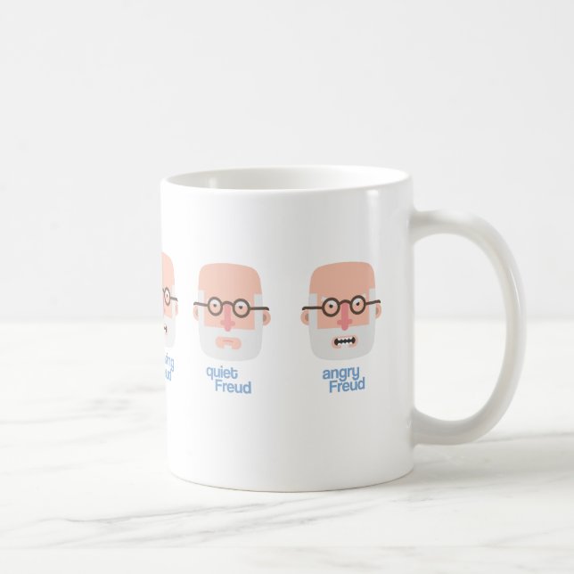 De Café Caneca Smoking, quiet and Angry Freud (Direita)