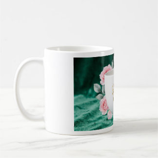 De Café Caneca Sticker Book | Floral Esmeralda Dourada Caf