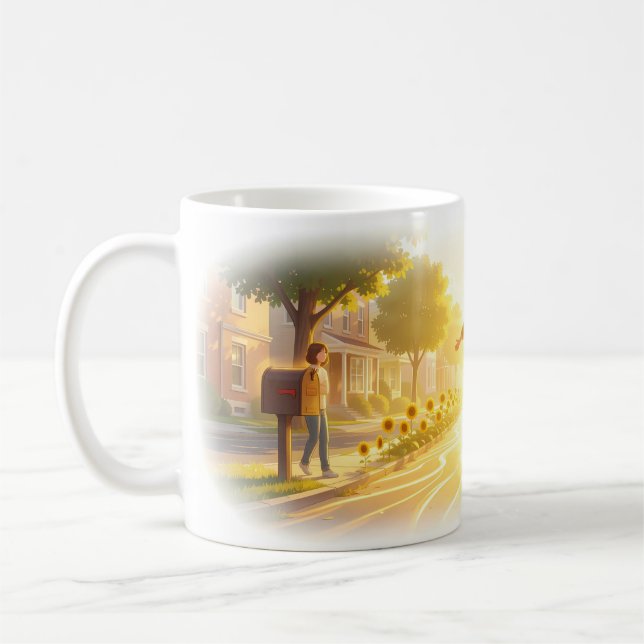 De Café Caneca Sunflower Street Alegria Matinal Radiante (Esquerda)