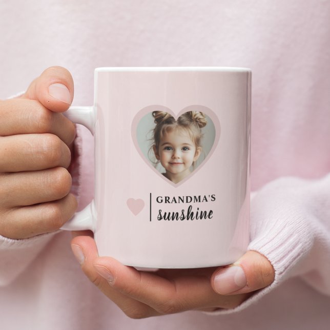 De Café Caneca Sunshine da Vovó - Rosa Personalizada (Criador carregado)