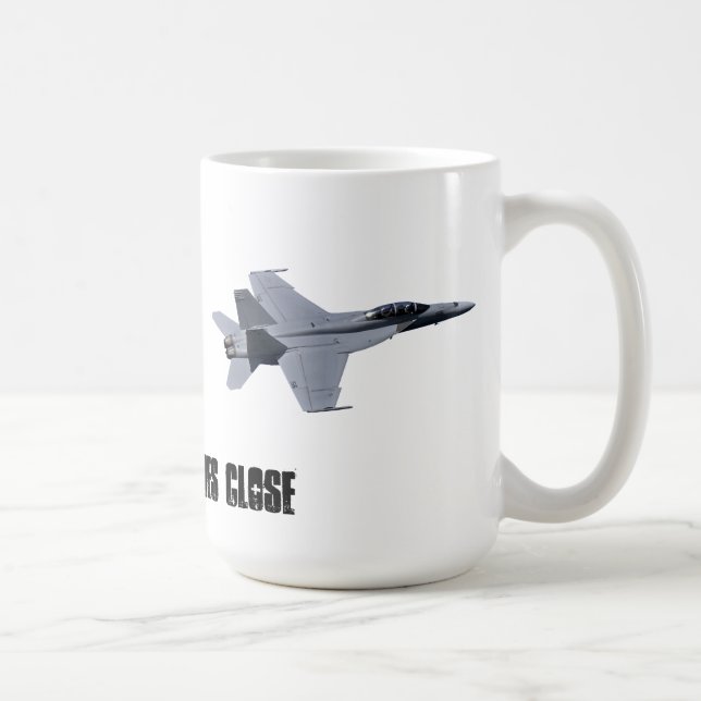 De Café Caneca super do zangão do marinho F-18 dos E.U. (Direita)