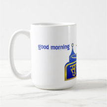 Caneca Suprabhat Dourada Azul Real - Presente da M