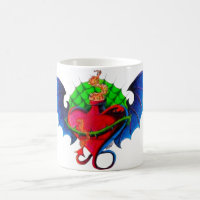 Caneca Tattoo Flash Coração Flamejante