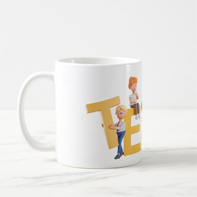 De Café Caneca TEAM – Design Divertido e Motivacional (Esquerda)