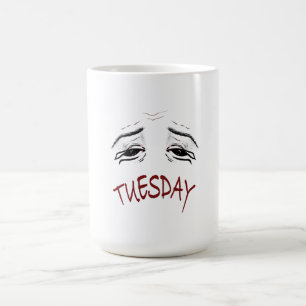 De Café Caneca Terça-Feira Cansada Engraçada - Manhã Exaus