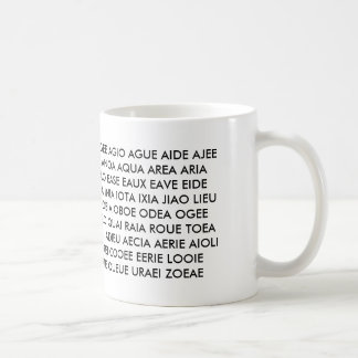 De Café Caneca - "todos que eu tenho são vogais! "