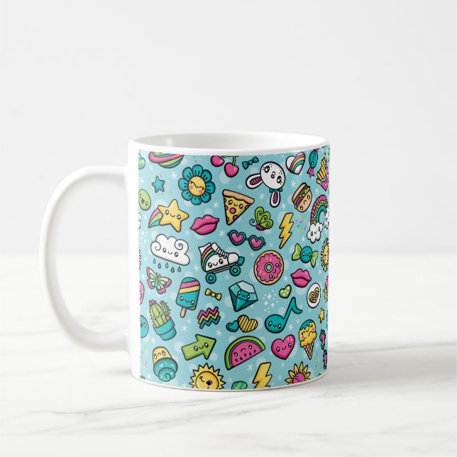De Café Caneca totalmente bonito dos Doodles (Esquerda)
