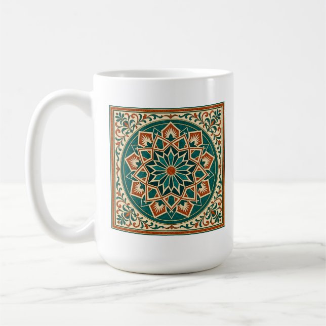 De Café Caneca Tradicional com Estrela Andaluz Estilo Espa (Esquerda)