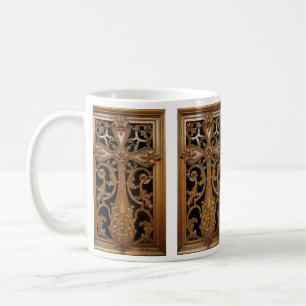 De Café Caneca transversal cinzelada