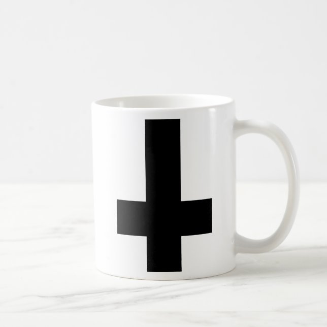 De Café Caneca transversal preta (Direita)