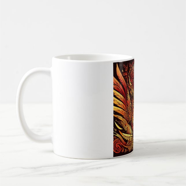 De Café caneca tribal arco-íris estranha #2 (Esquerda)