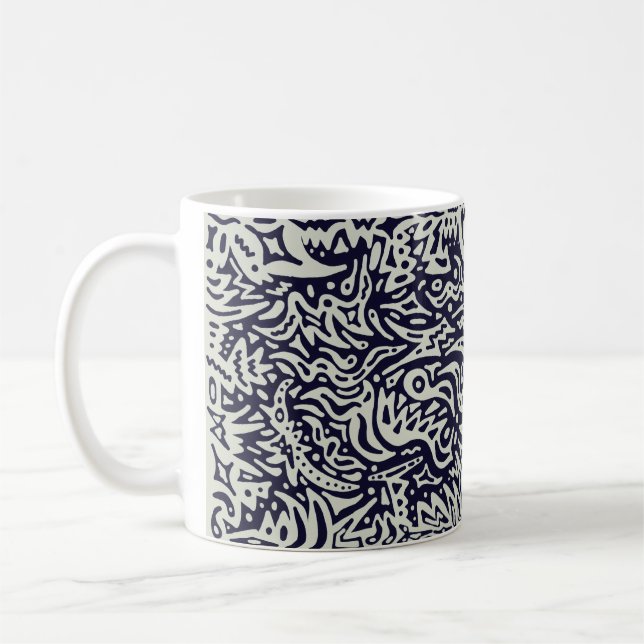 De Café Caneca Tribal Like Doodle (Esquerda)