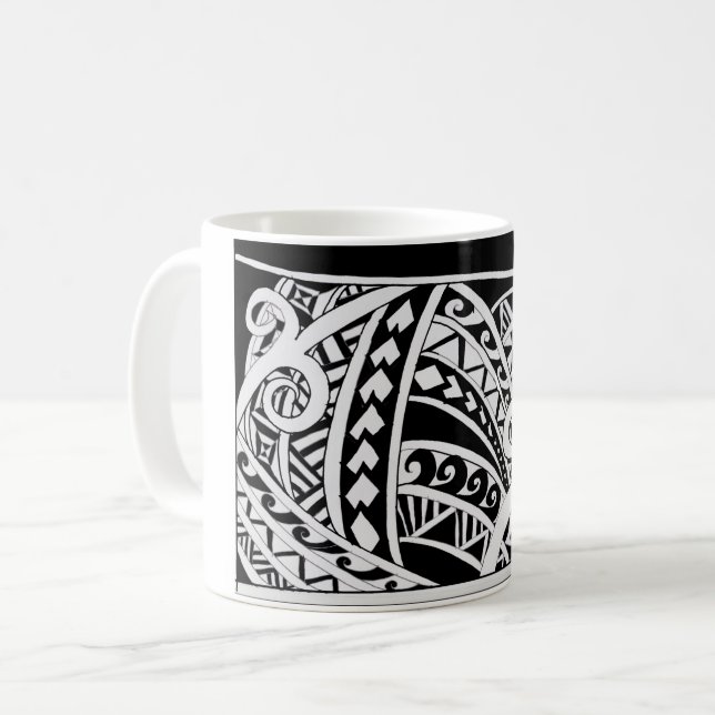 De Café Caneca Tribal Polinésia (Frente Esquerda)