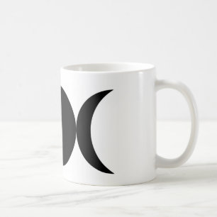 De Café Caneca tripla preta da lua pela bruxa insolente