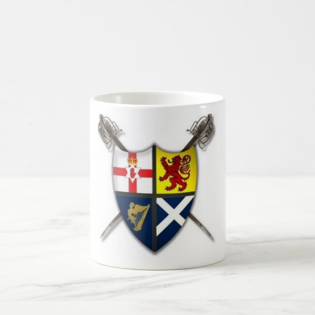 De Café Caneca Ulster-Escocesa/do Escocês-Irlandês brasão (Centro)