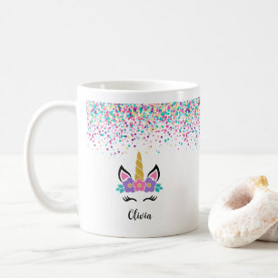 De Café Caneca Unicórnio Confete Personalizada – caneca bo
