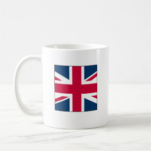 De Café Caneca Union Jack Pequeno Design Quadrado