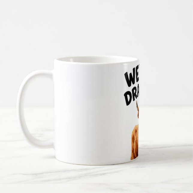 De Café Caneca Vaca das Terras Altas Dramática | Engraçado (Esquerda)