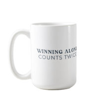 Caneca Vencer Sozinho Conta Duas Vezes