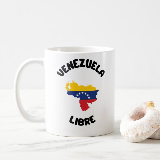 De Café Caneca Venezuela Libre (Com Donut)