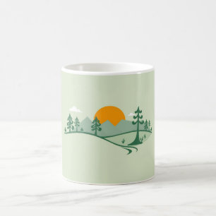 De Café caneca verde