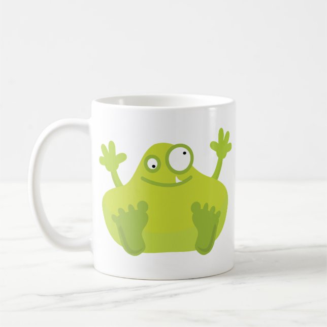 De Café Caneca verde bonito do monstro (Esquerda)