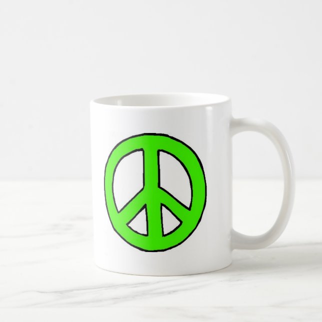 De Café Caneca verde da paz (Direita)